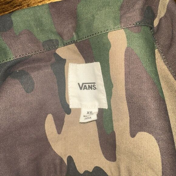 Womens VANS Camouflage long sleeve shirt‎ Dress with pockets XS - Picture 6 of 6